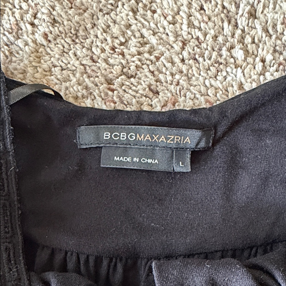 BCBGMaxAzria Black Lace Accent Tank Top - Picture 2 of 9